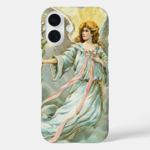 Funda iPhone 16 Ángel en azul
