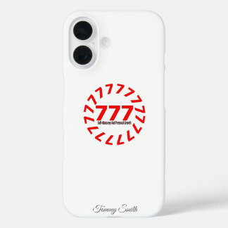 Funda iPhone 16 Ángel número 777 - Crecimiento espiritual y suerte