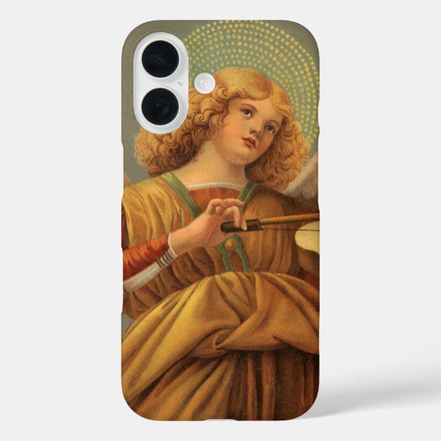 Funda iPhone 16 Ángel renacentista tocando violín Melozzo da Forli (Reverso )