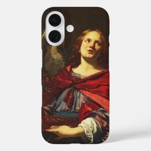 Funda iPhone 16 Ángel sosteniendo el recipiente y la toalla