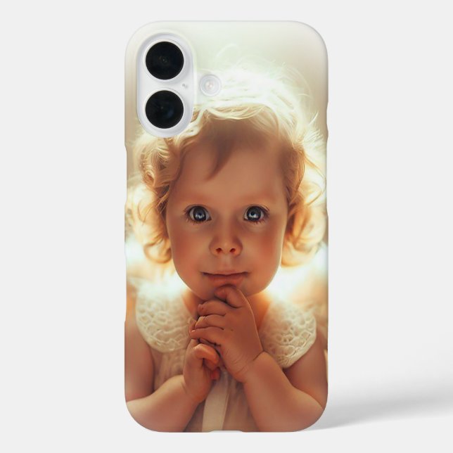 Funda iPhone 16 Ángeles Bebés (Reverso )