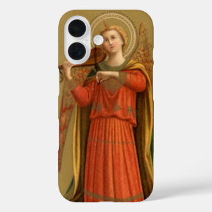 Funda iPhone 16 Ángeles músicos de Navidad, renacimiento vintage