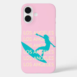 Funda iPhone 16 Angeles Travel Art, California, Travel Art, Preppy