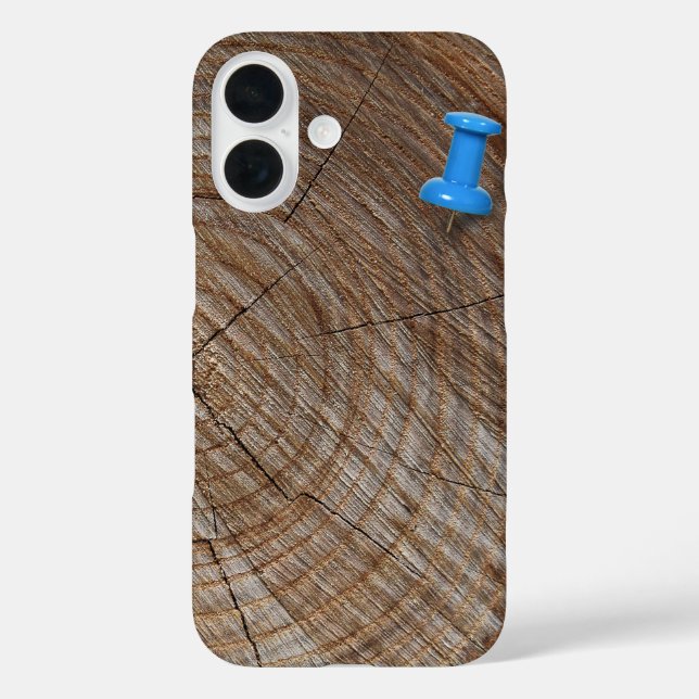 Funda iPhone 16 Anillos de árbol con puntas de pulgar (Reverso )