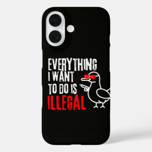 Funda iPhone 16 Animal meme sarcástico