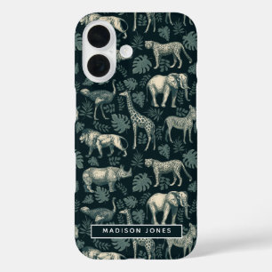 Funda iPhone 16 Animales africanos salvajes de Safari