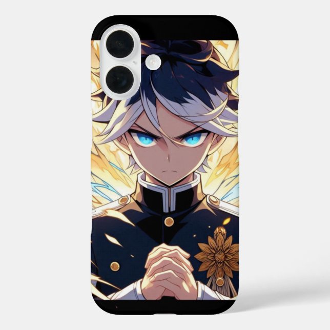 Funda iPhone 16 anime a los chicos de aura grande (Reverso )