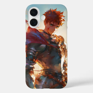 Funda iPhone 16 Anime Boy Knight
