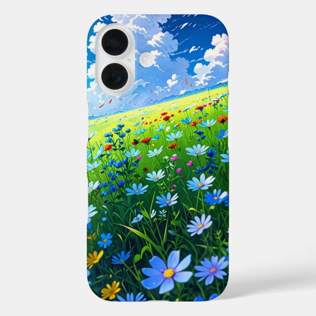 Funda iPhone 16 Anime Summer Meadow Bliss (Reverso )
