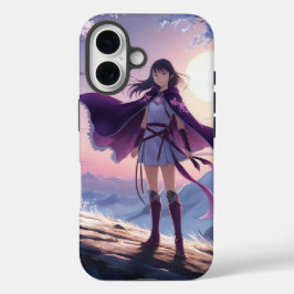 Funda iPhone 16 Anime Warrior Chica | Estuche Fantasy Spirit Fox P