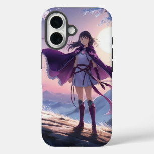 Funda iPhone 16 Anime Warrior Chica   Estuche Fantasy Spirit Fox P