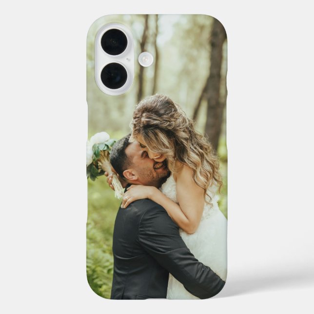 Funda iPhone 16 Aniversario del Boda de imágenes fotográficas pers (Reverso )