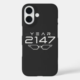 Funda iPhone 16 AÑO 2147 Ciberpunk Ciencia Ficción Retro Espacio