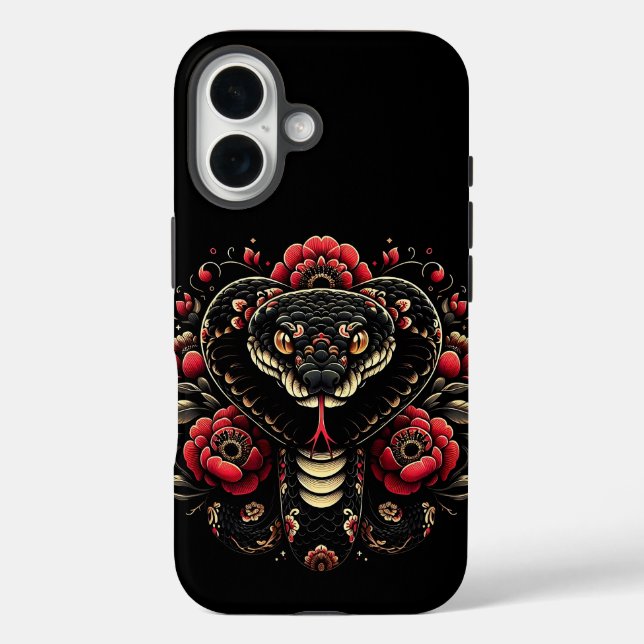 Funda iPhone 16 Año de la serpiente 2025: Sabiduría, transformació (Reverso )