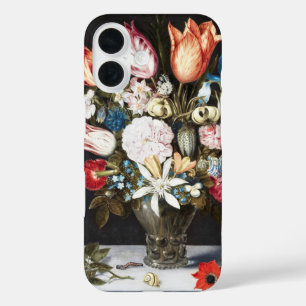 Funda iPhone 16 Antiguas Tulipas y Rosas Holandesas de Bosschaert 