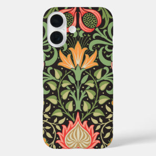 Funda iPhone 16 Antigüedad floral persa William Morris