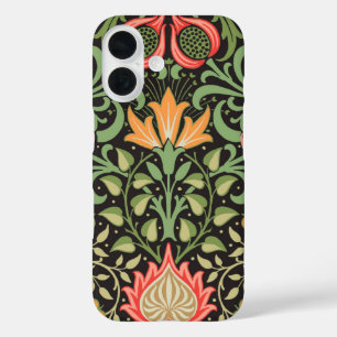 Funda iPhone 16 Antigüedad floral persa William Morris