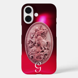 FUNDA iPhone 16 ANTIGUO CAMEO / SAINT GEORGE Y DRAGON MONOGRAM