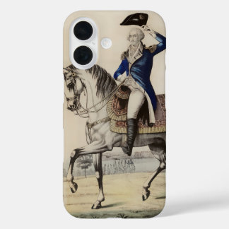 Funda iPhone 16 Antiguo George Washington a Caballo | EE. UU. 250