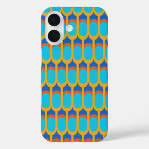 Funda iPhone 16 Antiguo patrón egipcio de plumas de Kemet