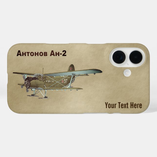 Funda iPhone 16 Antonov An-2 (Reverso (Horizontal))