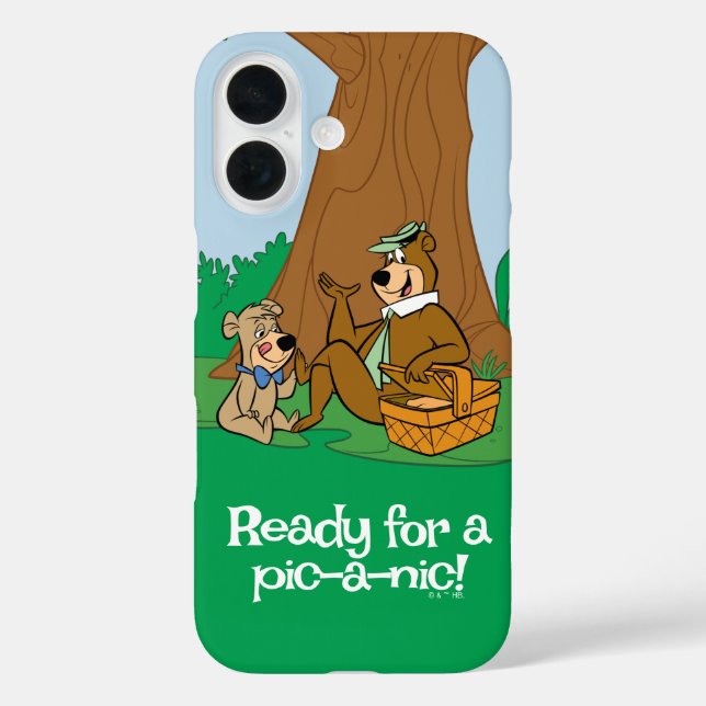 Funda iPhone 16 Aperitivo para picnic y boco-boo de yogi (Reverso )