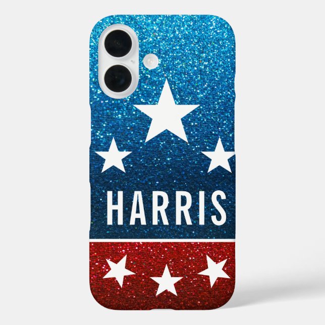 Funda iPhone 16 Apoyo a Kamala Harris 2024 Progreso y unidad (Reverso )