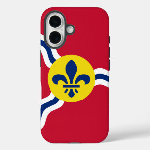 Funda iPhone 16 Apple iPhone 16 Funda-Mate con bandera de St. Loui