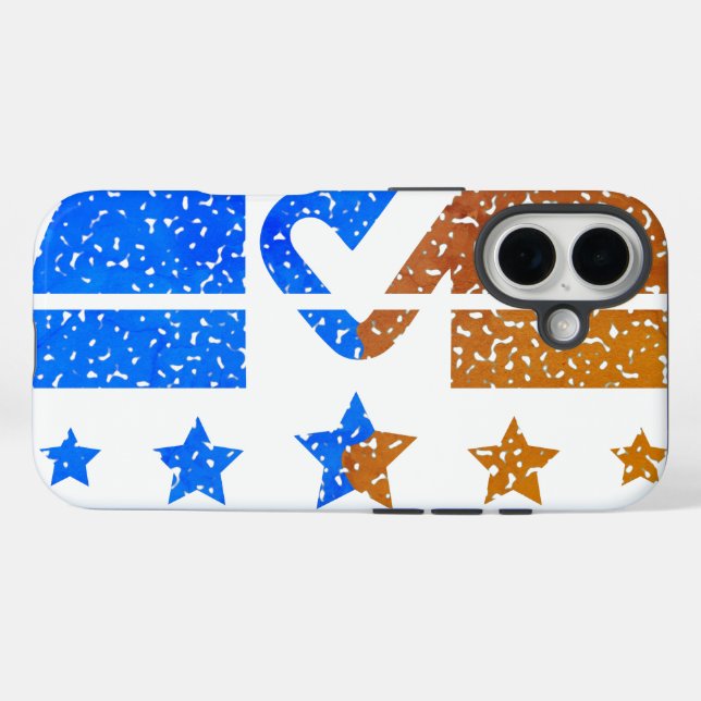 Funda iPhone 16 Apretón de manos del deber nacional (Reverso (Horizontal))