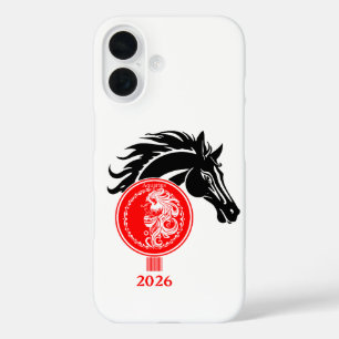 Funda iPhone 16 Aquarius x año del caballo 2026