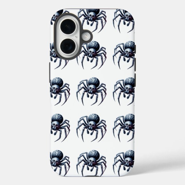 Funda iPhone 16 araña gótica negro halloween iphone 16 touch (Reverso )