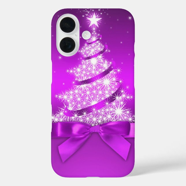 Funda iPhone 16 Árbol de Navidad (Reverso )
