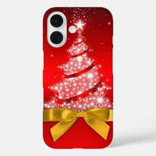Funda iPhone 16 Árbol de Navidad con arco falso