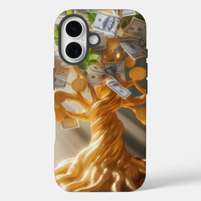 Funda iPhone 16 Árbol del dinero  (Reverso )
