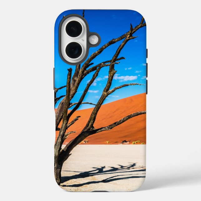 Funda iPhone 16 Árbol muerto en Deadvlei, Namibia (Reverso )