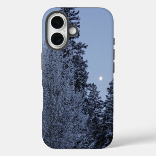 Funda iPhone 16 Árboles de invierno al amanecer paisaje de Montana