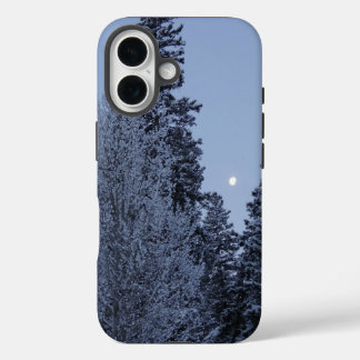 Funda iPhone 16 Árboles de invierno al amanecer paisaje de Montana