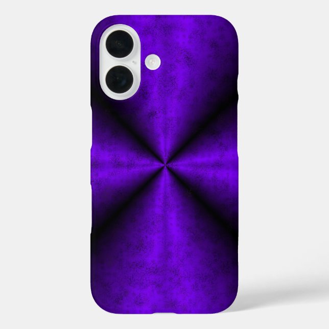 Funda iPhone 16 Arcoiris morado en optik de cuero de piel de elefa (Reverso )