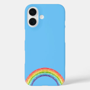 Funda iPhone 16 Arcoiris y cielo azul