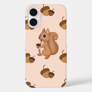 Funda iPhone 16 Ardilla Cute con estuche Acorn para iPhone
