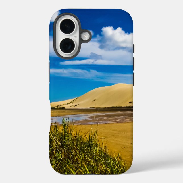 Funda iPhone 16 Arena rápida cerca de 90-Mile Beach, Nueva Zelanda (Reverso )