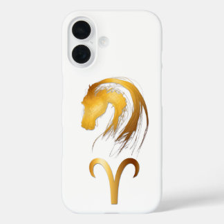 Funda iPhone 16 Aries Horse China Astrología Occidental en Iphone