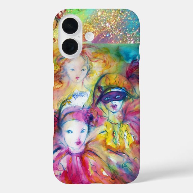 FUNDA iPhone 16 ARLECCHINO PIERO Y COLOMBINA (Reverso )