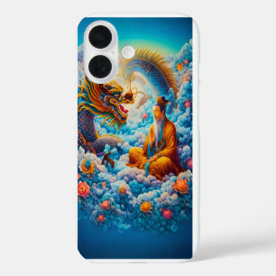 Funda iPhone 16 Armonía Eterna: Bendición del Dragón