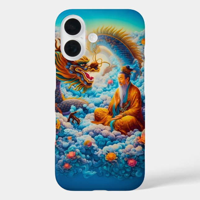 Funda iPhone 16 Armonía Eterna: Bendición del Dragón (Reverso )
