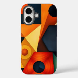 Funda iPhone 16 Armonía geométrica vibrante