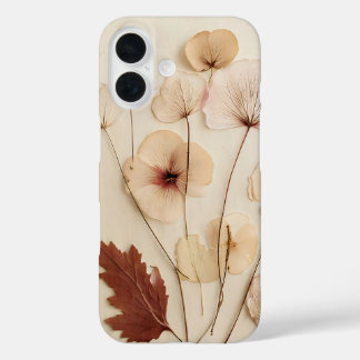 Funda iPhone 16 Arreglo de flores secas de época