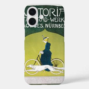 Funda iPhone 16 Art Nouveau vintage, Victoria Fahrad Werke, Rehm