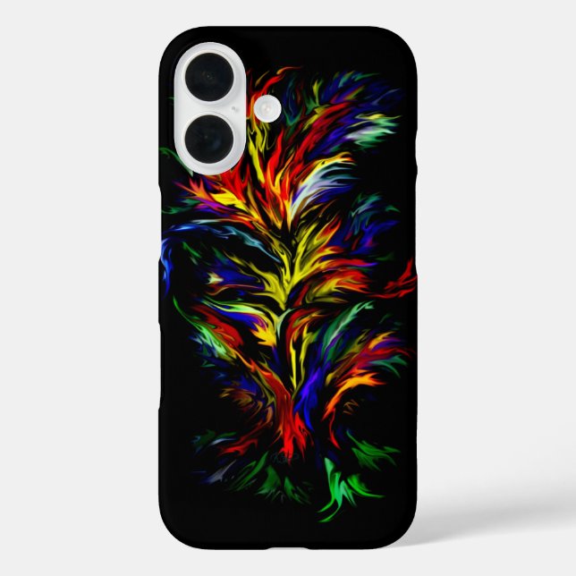 Funda iPhone 16 Artdeco al estilo arcoiris (Reverso )