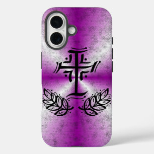 Funda iPhone 16 Artdevo en arco iris rosa